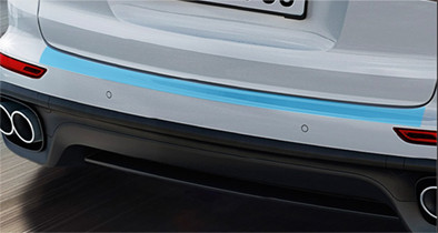 Rear luggage panel protected with paint protection film in Cincinnati to prevent scratches and loading wear