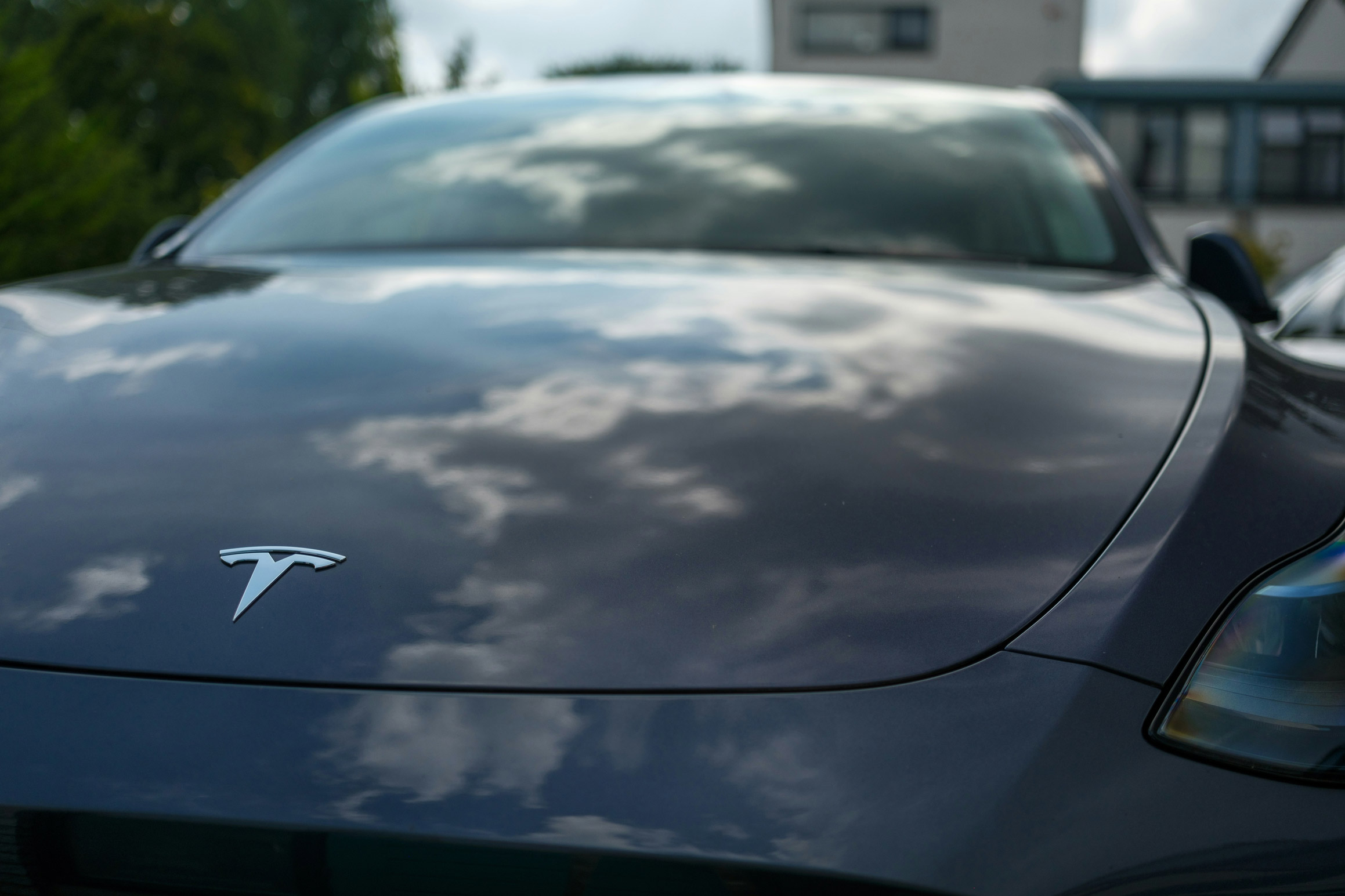 Vehicle with tinted windows.